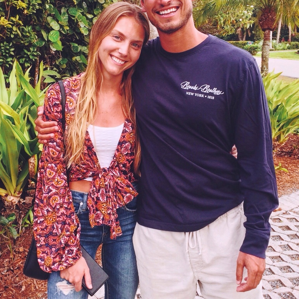 Billabong Printed Tie Top - size medium